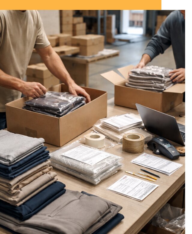 Перевозка одежды по миру от 7676 руб. с таможенным оформлением