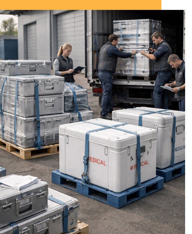 Перевозка медицинского оборудования по всему миру от 15351 руб