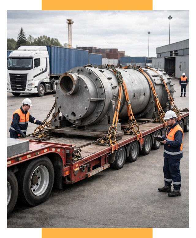 Перевозка тяжеловесных грузов под ключ от 153510 р. | СетСервис-Нвч